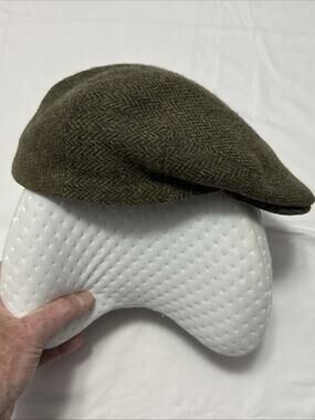 Vintage Jonathan Richard Ireland Tweed Wool Size 7 7/8 Cabbie Newsboy Hat Cap